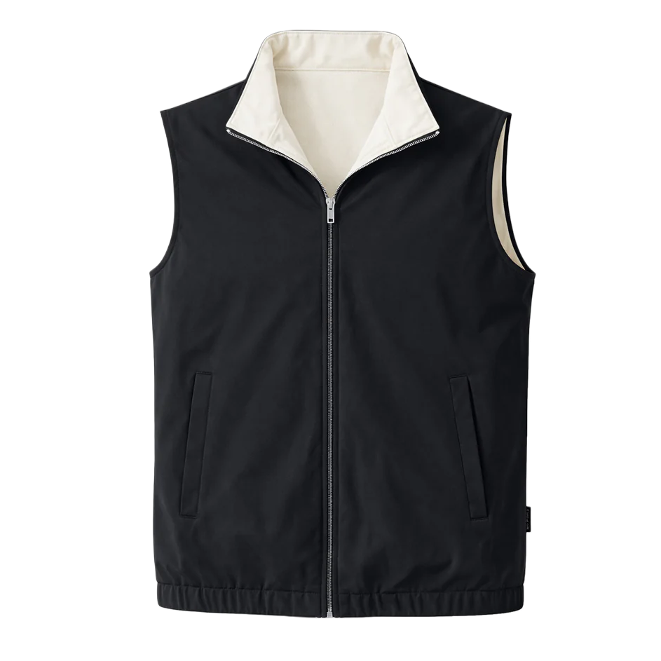 Mosé Reversibel Gillet Noir Blanc