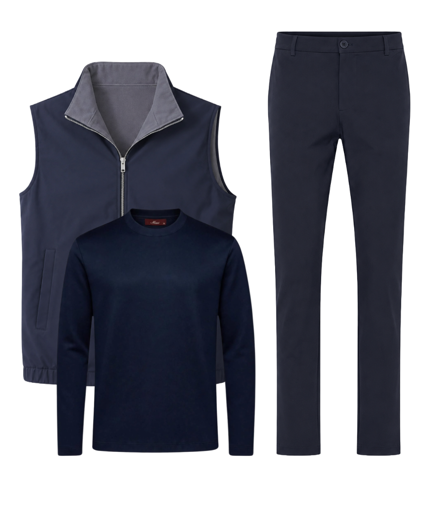 Mosé Reversibel Navy Set (Longsleeve)
