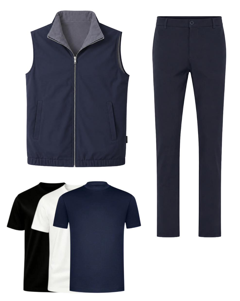 Mosé Reversibel Set Navy