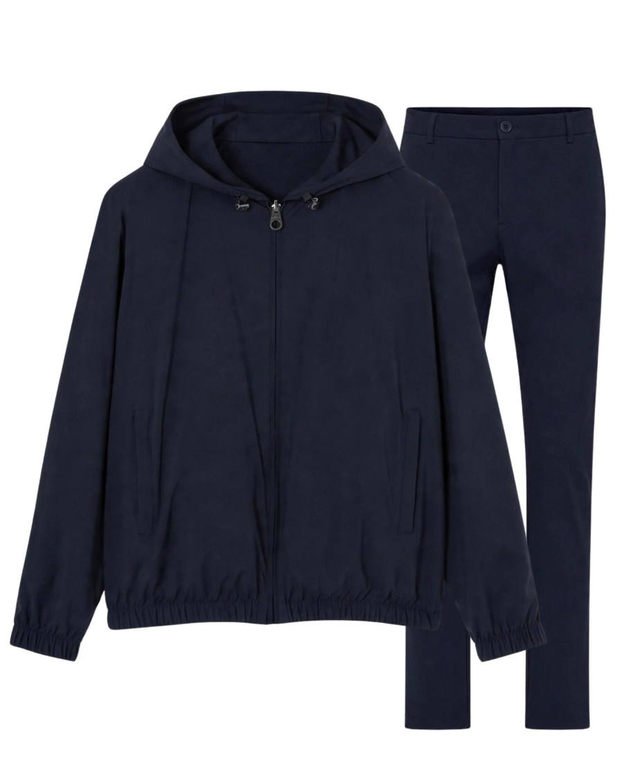 Mosé Navy Zip Hoodie Tracksuit